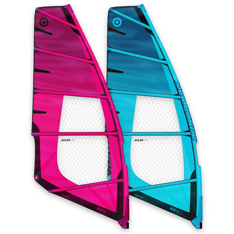 Atlas HD Windsurf Sail|C1 Blue/Deep Aqua|C2 Hot Pink/Berry|4,2|4,6|5,0|5,4|5,8|6,2|6,5