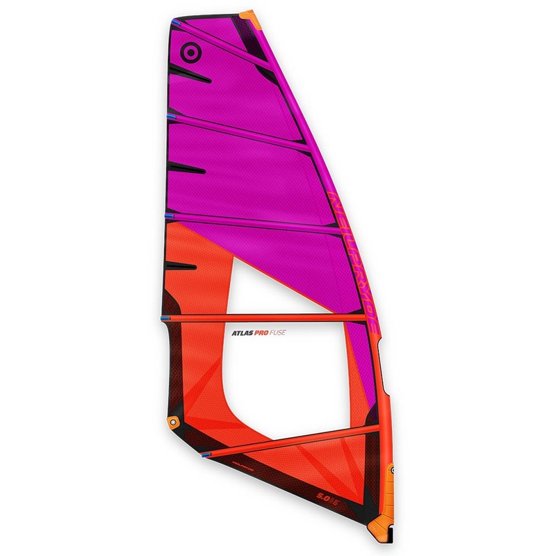 Atlas Pro Fuse Windsurf Sail|C3 Juicy Orange/Purple|4,6|5,0|5,4|5,8|6,2|6,5