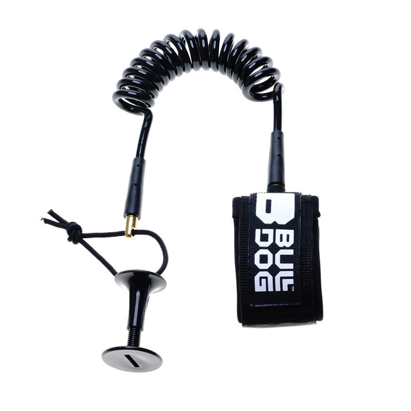 Bodyboard Elbow Coil Leash|BLACK/WHITE