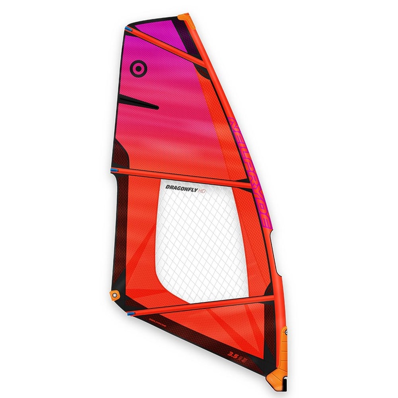 Dragonfly HD Windsurf Sail|C3 Juicy Orange/Purple|2,2|2,7|3,1|3,5|3,9|4,3