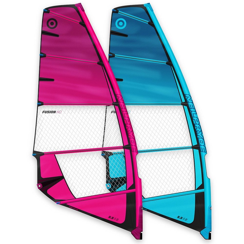 Fusion HD Windsurf Sail|C1 Blue/Deep Aqua|C2 Hot Pink/Berry|4,5|5,0|5,5|6,0|6,5|7,0