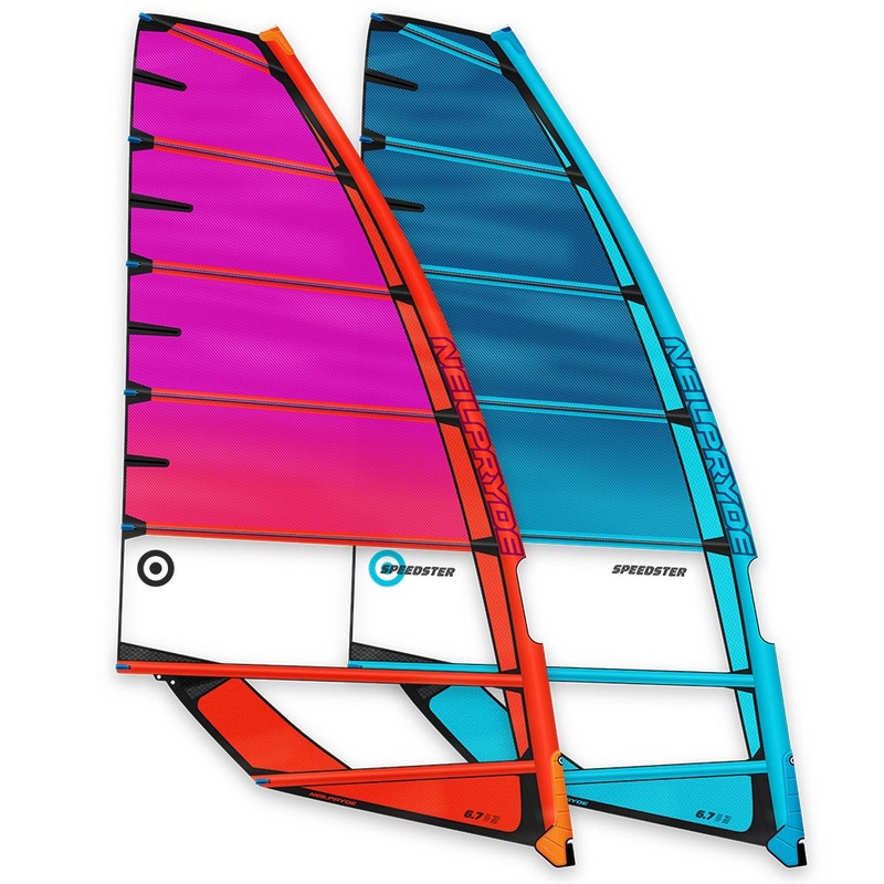 Speedster Windsurf Sail|C1 Blue/Deep Aqua|C3 Juicy Orange/Purple|5,2|5,7|6,2|6,7|7,2|7,7|8,2