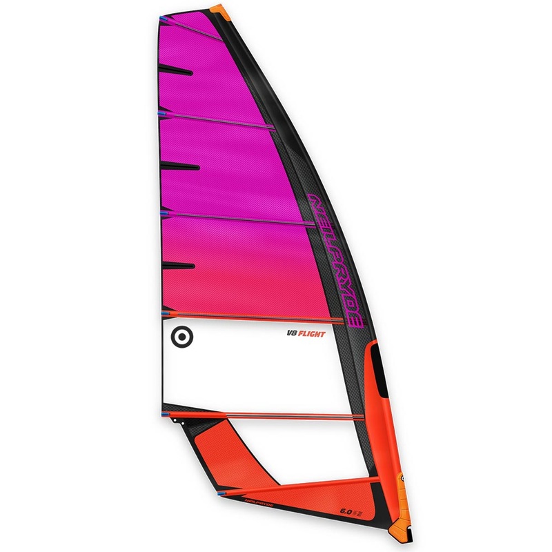 V8 Flight Windsurf Sail|C3 Juicy Orange/Purple|5,0|6,0|7,0|8,0