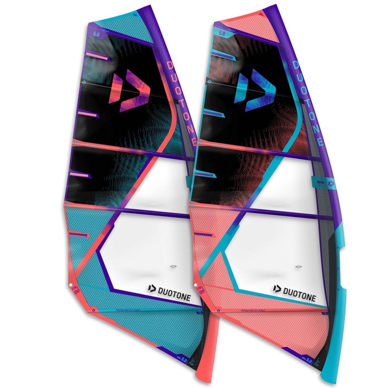 Duke Windsurf Sail|C12:black/turquoise|C13:black/coral|4.2|4.5|4.7|5|5.4|5.8|6.2|6.7