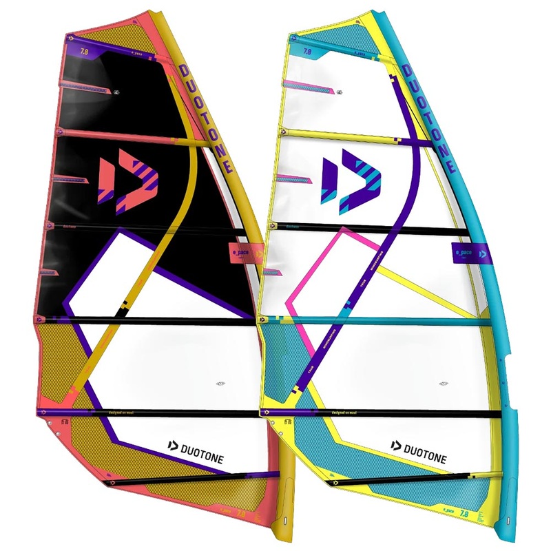 E_Pace Windsurf Sail|C16:black/mustard|C17:white/turquiose|5.4|5.8|6.2|6.6|7.3|7.8|8.2