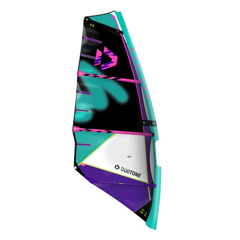 Idol LTD Windsurf Sail|C10:black/pistachio|C18:black/violet|C19:black/white|3.6|4|4.4|4.8|5.2