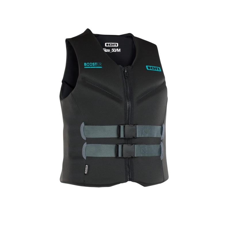 Booster 50N Front Zip Vest|900 black|690 lime|140/10|152/12|46/XS|48/S|50/M|52/L|54/XL|56/XXL