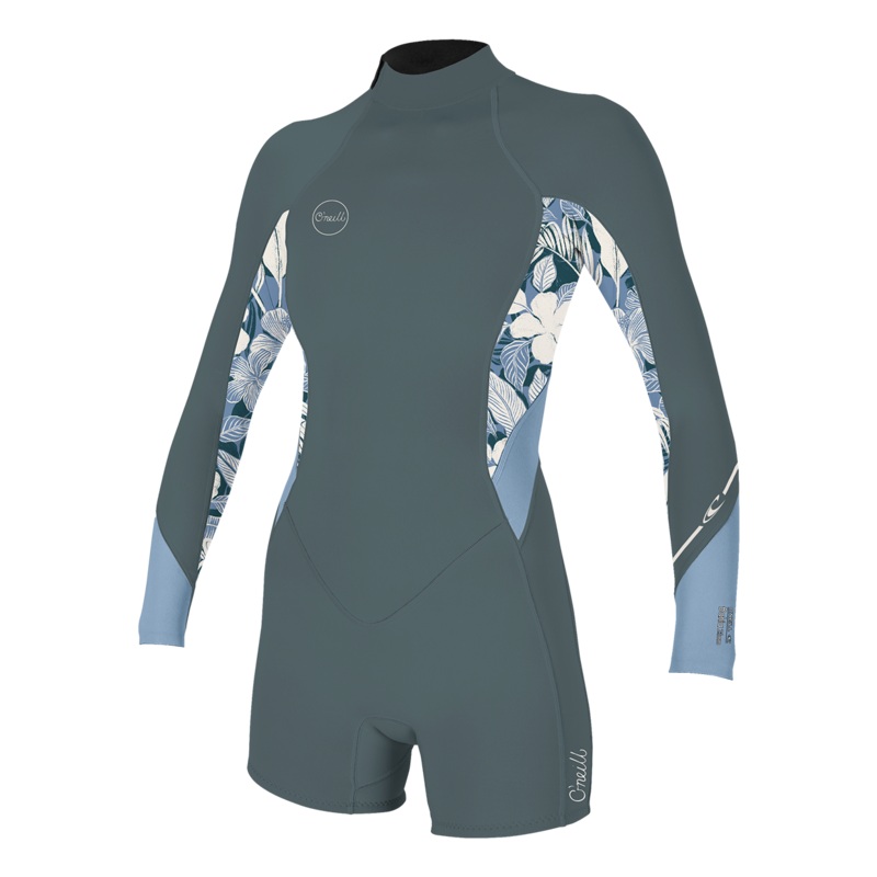 Bahia 2/1 Back Zip L/S Womens Shorty
