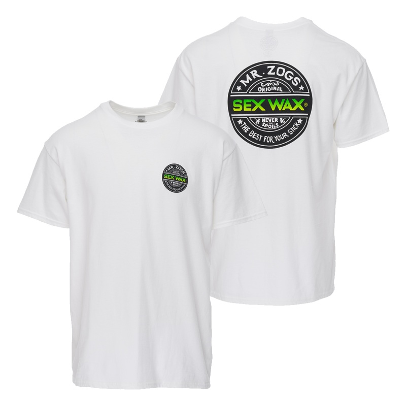Sexwax Tee Word Fade Green|WHITE|S|M|L|XL