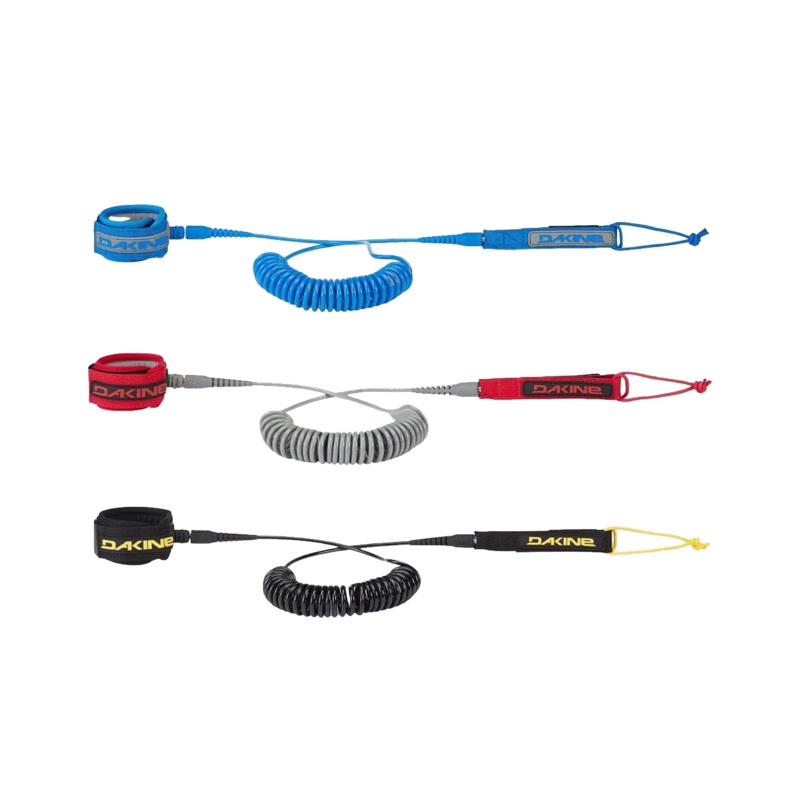 SUP Coiled Ankle Leash|BLACK|BLUE|SHADOW|10FT X 3/16IN