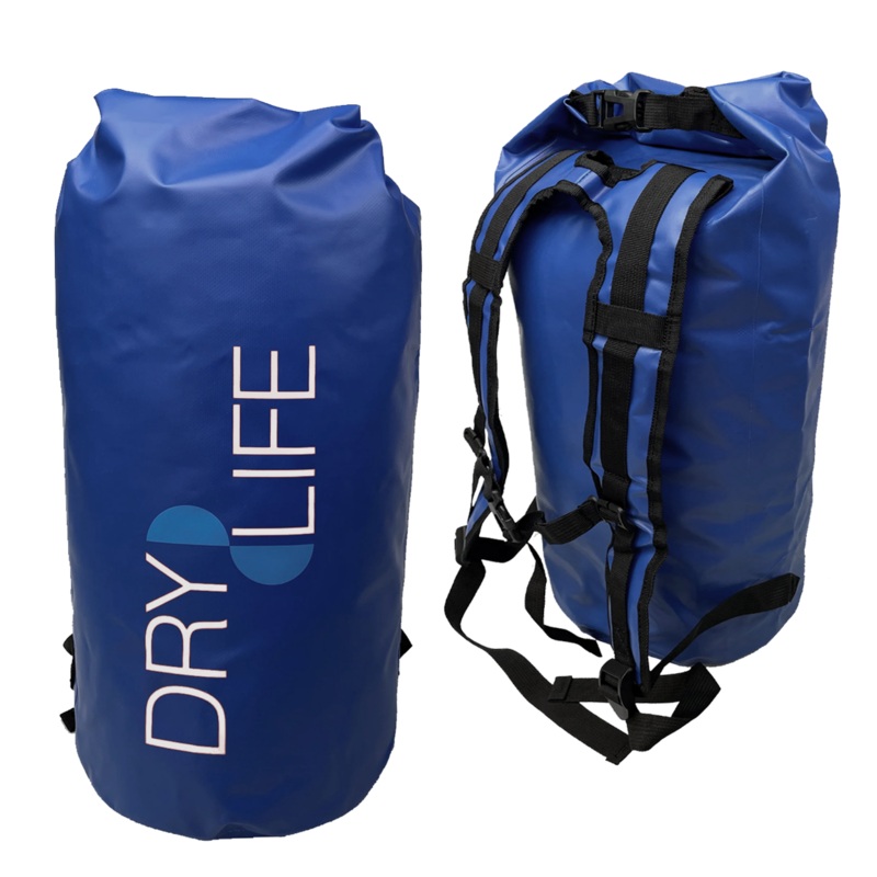 Tube Dry Bag Backpack|Navy blue|Fluorescent orange|Turquoise|24L