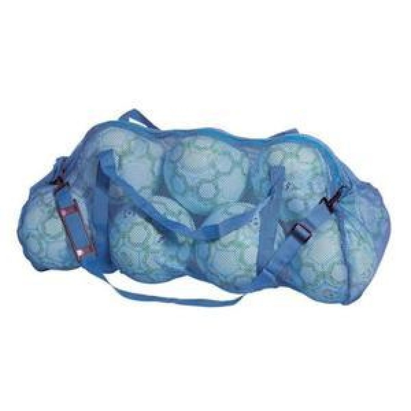 Open-worked knit matelot bag|blue