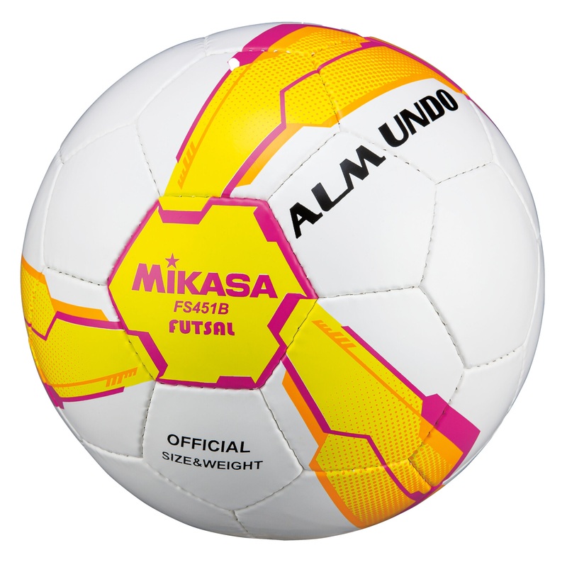 Futsal Ball Mikasa FS451B-YP|white|yellow