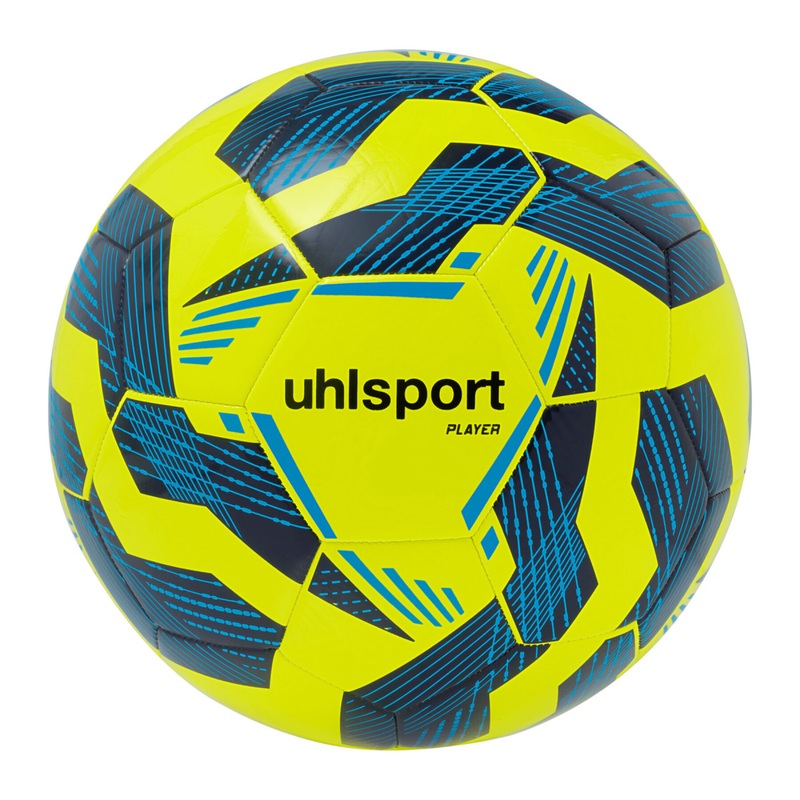 Soccer Ball Uhlsport Player|fluorescent yellow|navy blue|cyan