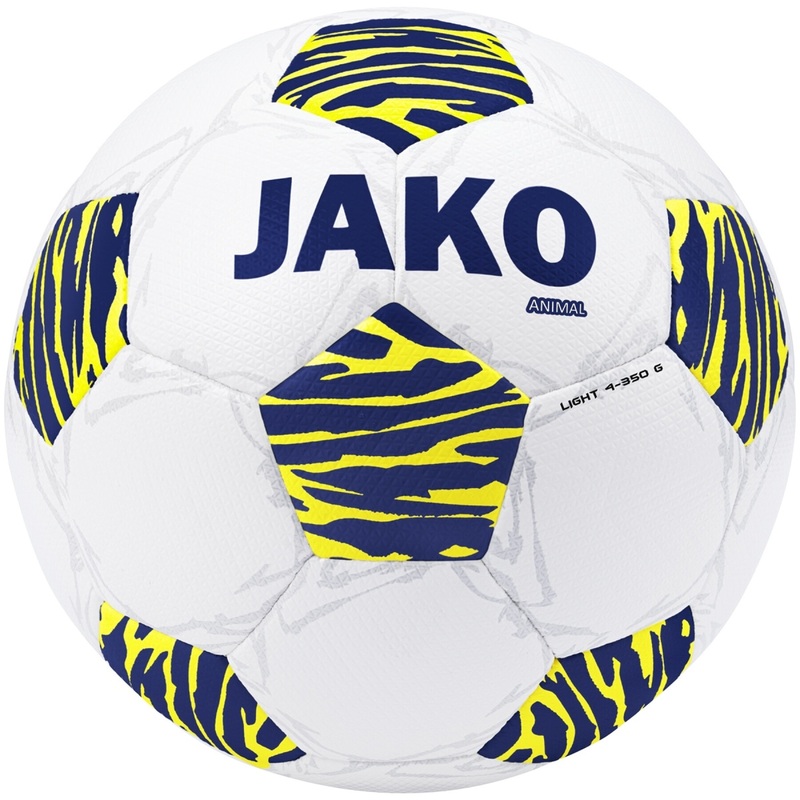 Soccer Ball Jako Animal Light|white|navy|neon yellow, 350g