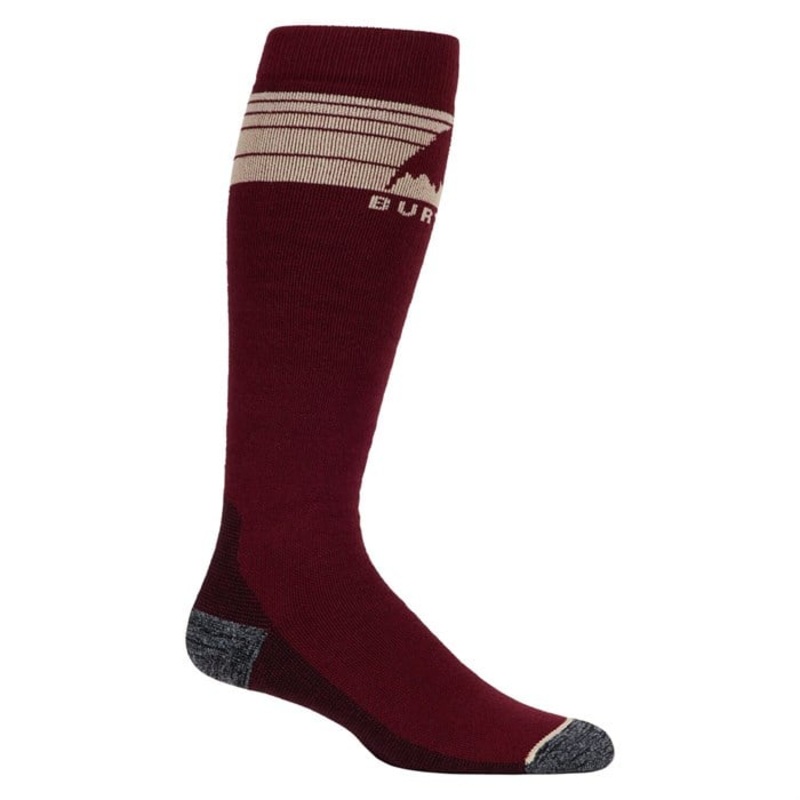 Burton Emblem Midweight Socks|Deep Emerald|Deep Red|Gray Heather|Nightfall|True Black|S|M|L