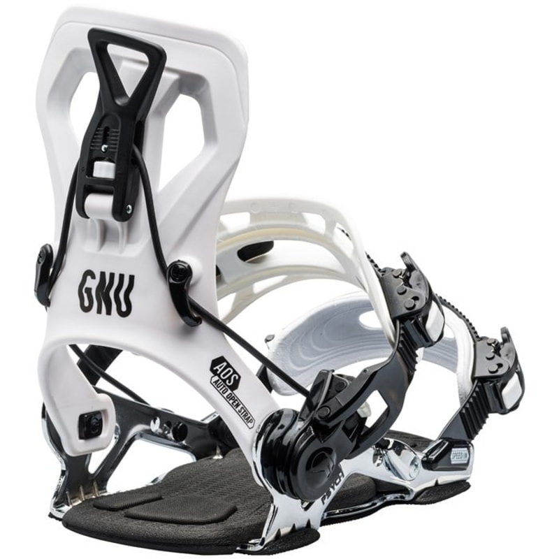 GNU Psych Snowboard Bindings|Black26|White|S|XL