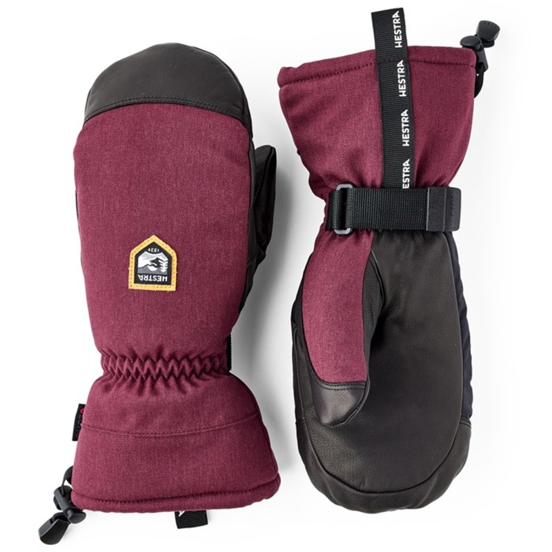 Hestra CZone Mountain Mittens|Black|Bordeaux|8|9|10|11