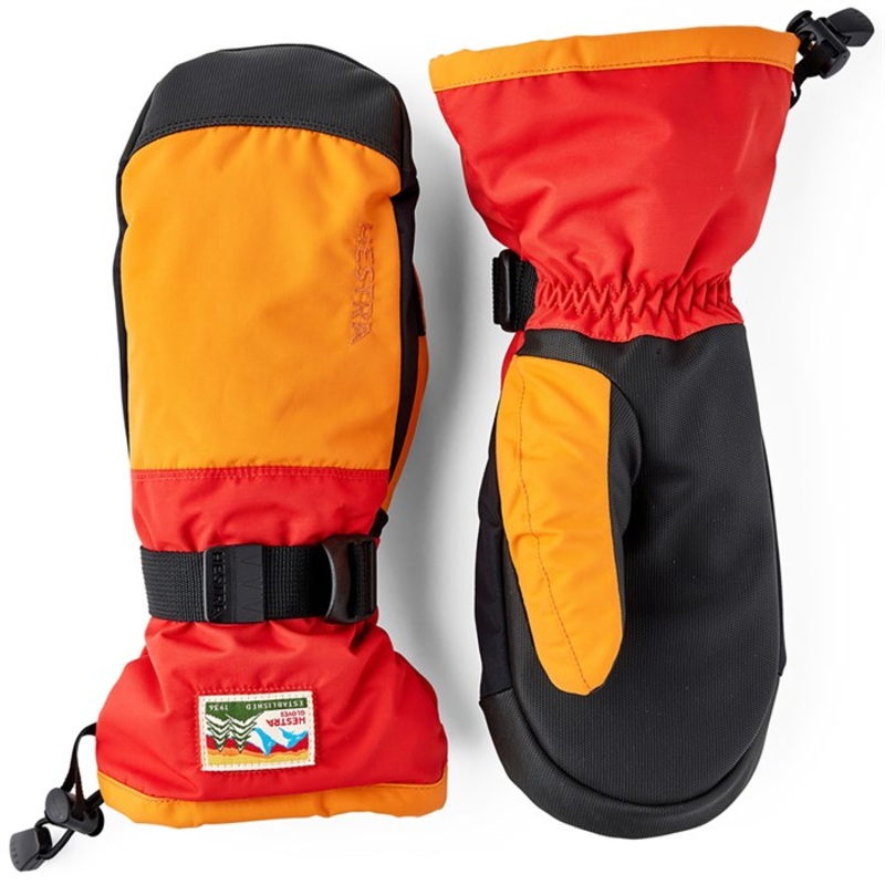 Hestra Gauntlet Sr Mittens|Black/Black|Dark Navy/Beige|Orange/Light Red|7|8|9|10|11|12