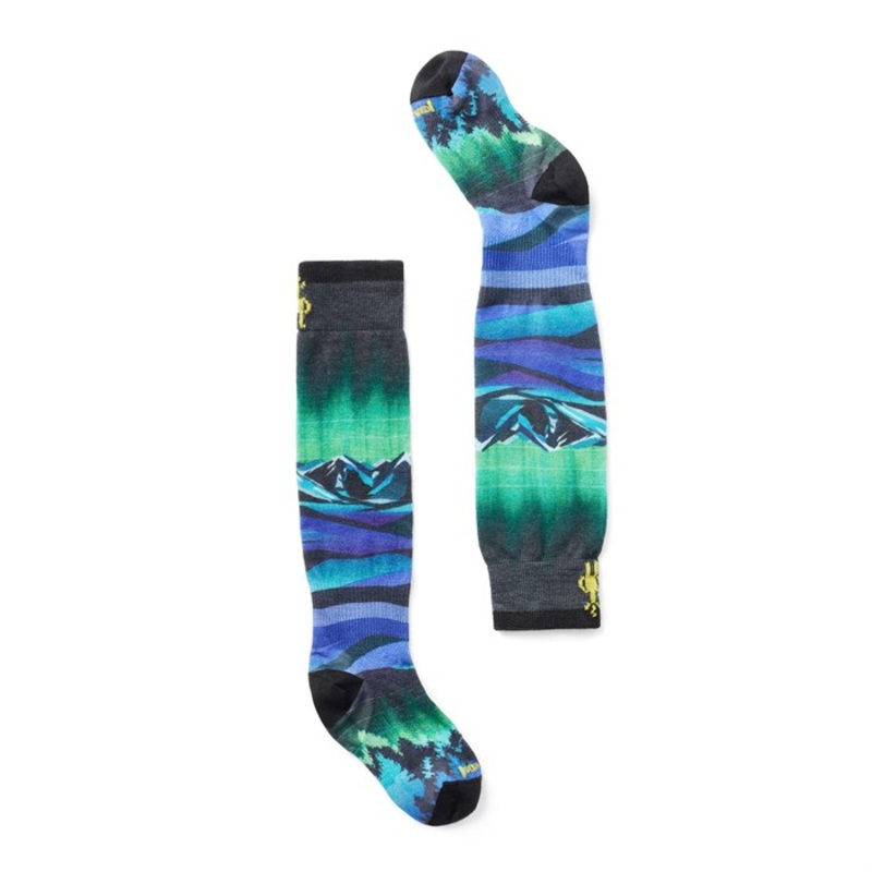 Smartwool Zero Cushion Aurora Flash Print OTC Socks – Kids’