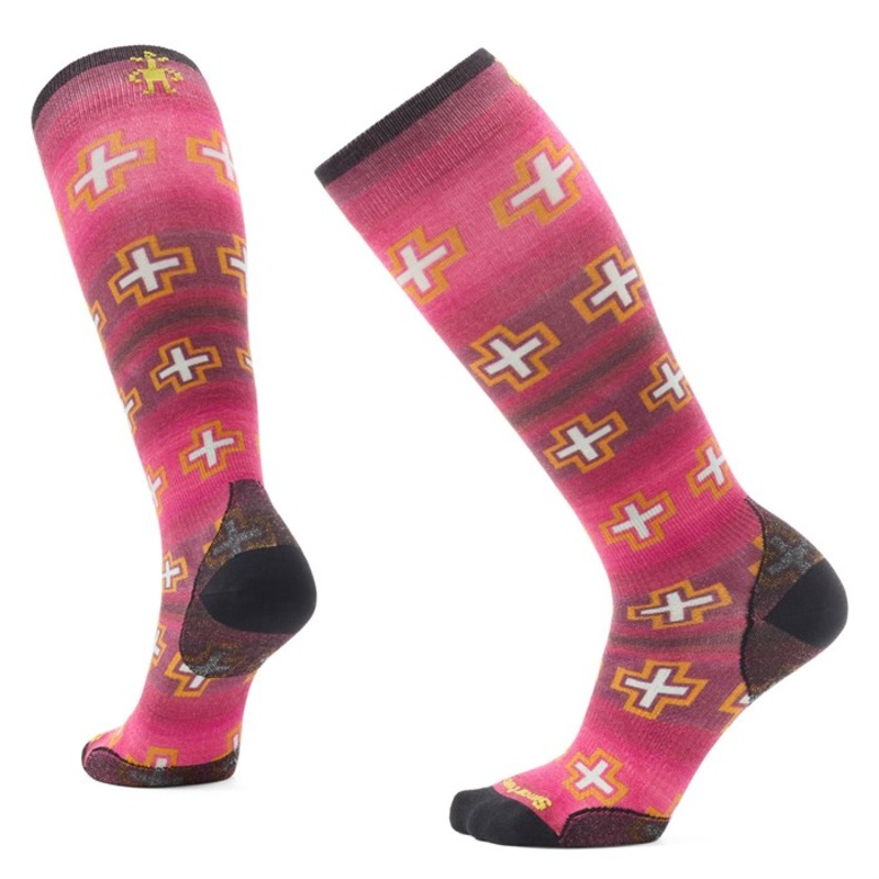 Smartwool Zero Cushion Paths Crossed Print OTC Socks – Women’s
