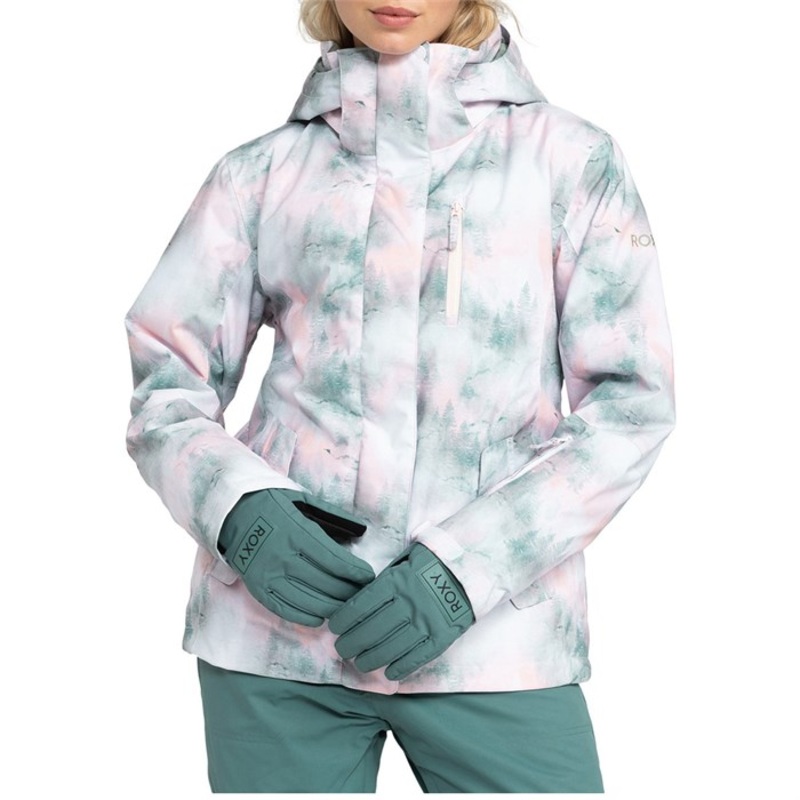 Roxy Jetty Jacket – Women’s|Lily Pad Sketch Book|Sea Pine Mystery Fog|XS