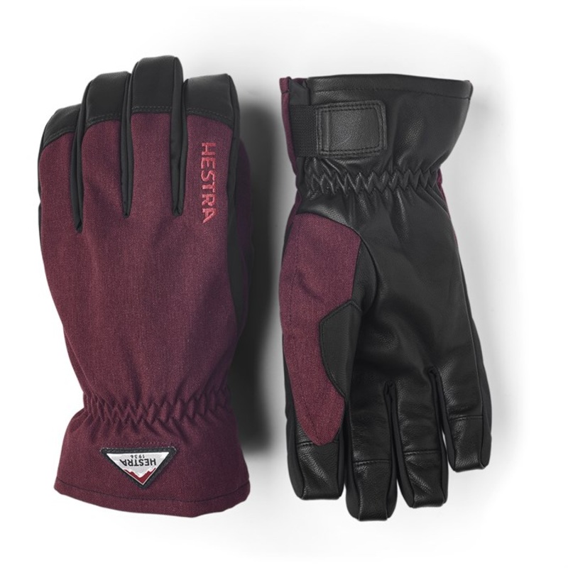 Hestra Powder Short Gloves|Black|Bordeaux|Off White|6|7|8|9|10|11