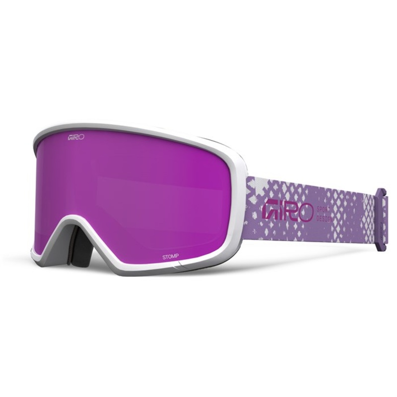 Giro Stomp Goggles – Kids’|Black Rush Amber Scarlet|Black Wordmark Amber Scarlet|Blue Wordmark Grey Cobalt|Grey Wordmark Loden Green|Orange Wordmark Amber Scarlet|Purple Fence Amber Pink|Purple Rush Amber Pink|Red Fence Amber Scarlet|Red Fence Ultra Black