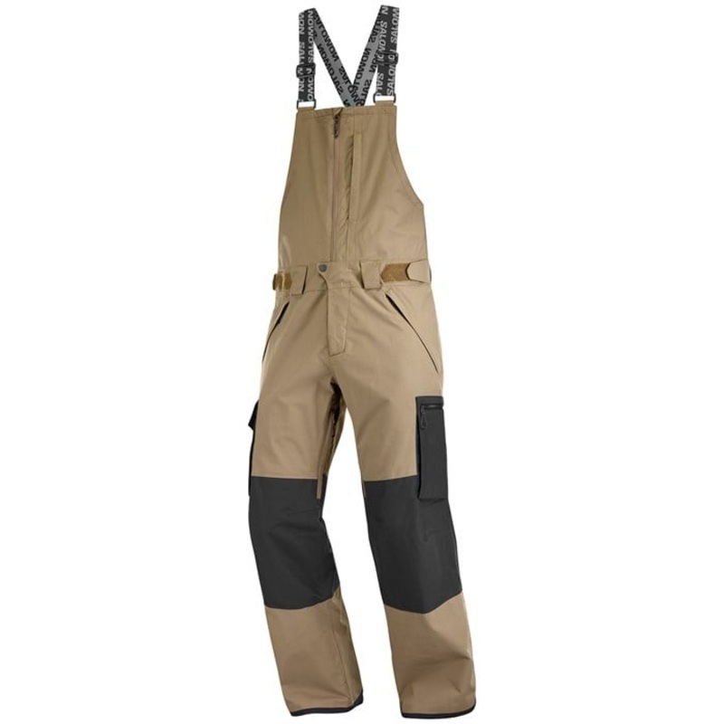 Salomon Transfer Bibs – Men’s|Deep Black|Shitake/Deep Black|XS|S|M