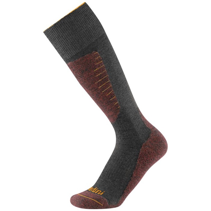 Gordini Winhall Socks|Dark Grey Brick|Earth Crimson|M|XL