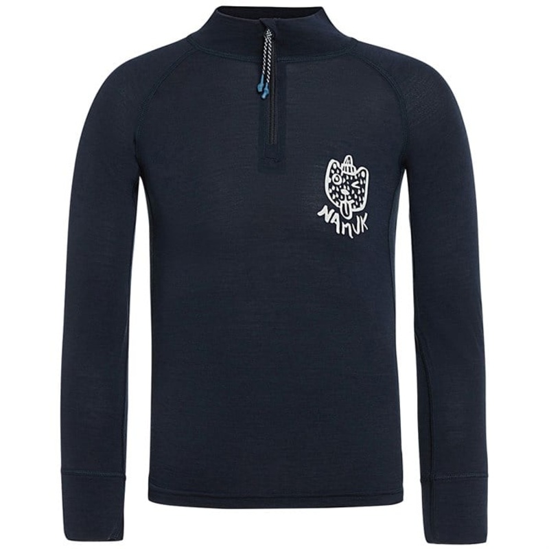namuk Honu Merino Half-Zip Longsleeve Top – Kids’