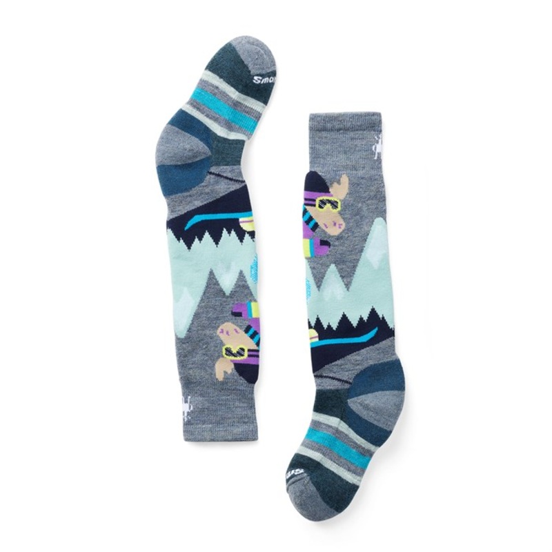 Smartwool Wintersport Full Cushion Mountain Moose OTC Socks – Kids’