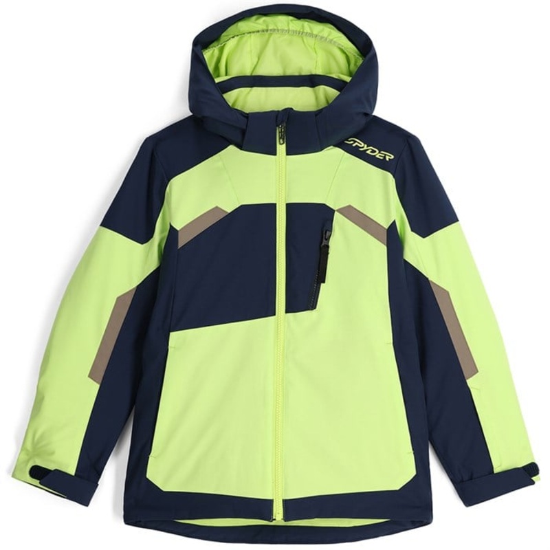 Spyder Leader Jacket – Boys’|Electric Blue|Lime Ice|Volcano|10|14