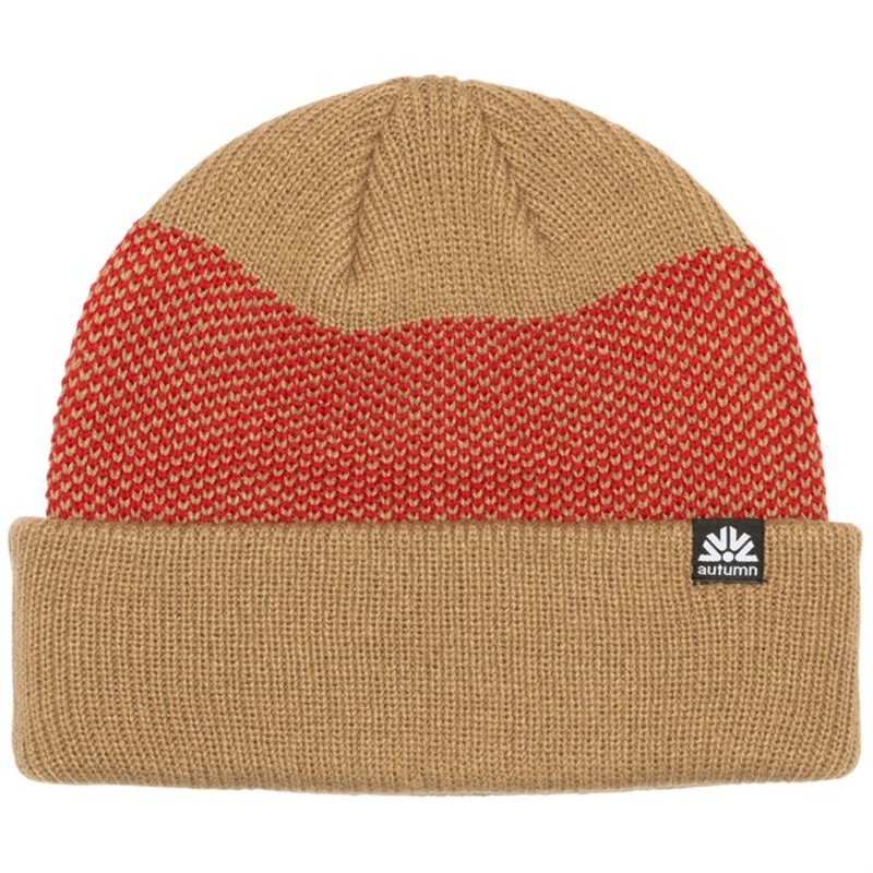 Autumn Birdseye Beanie|Sandstone