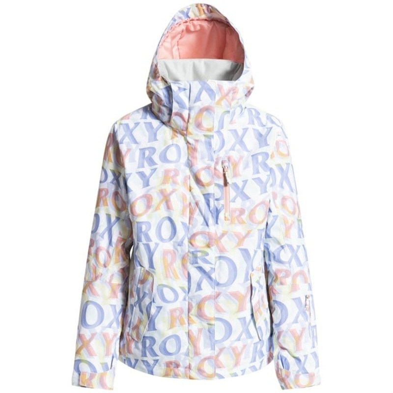 Roxy Jetty Jacket – Women’s|Bright White/Sunbeam Lettering|XL