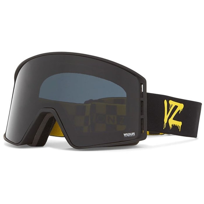 Von Zipper Mach VFS Goggles|Black Satin/Wildlife Blackout|Sin Van Life Blue/Wildlife Bronze Chrome
