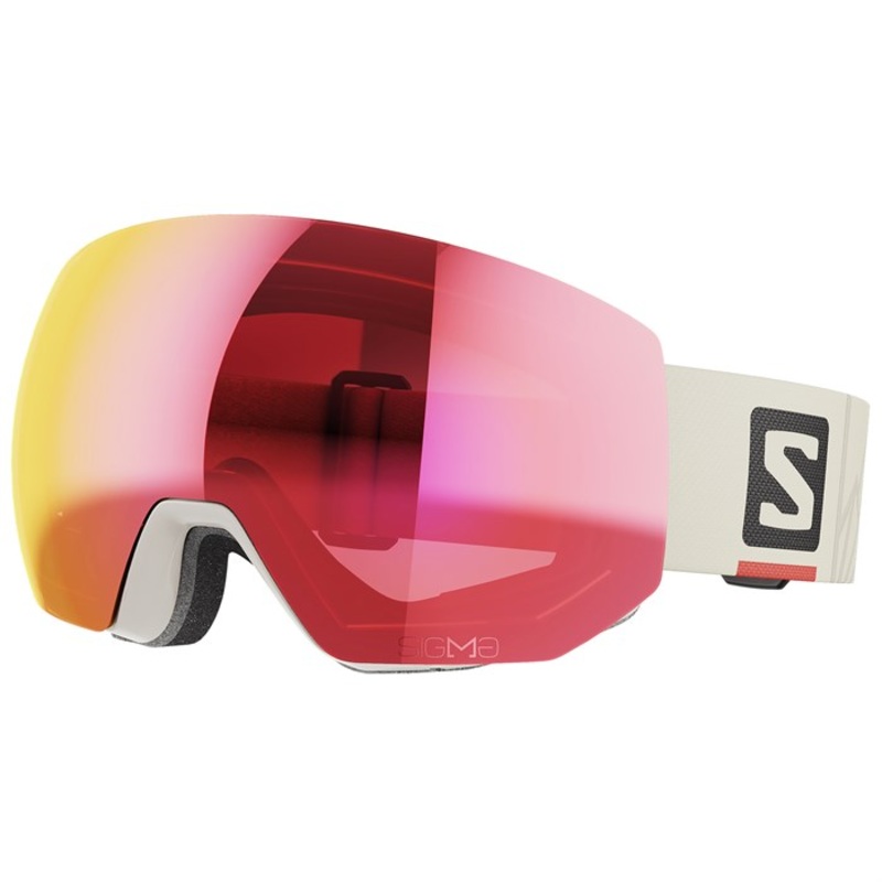 Salomon Radium Pro Goggles|Cashew/Sigma Poppy Red