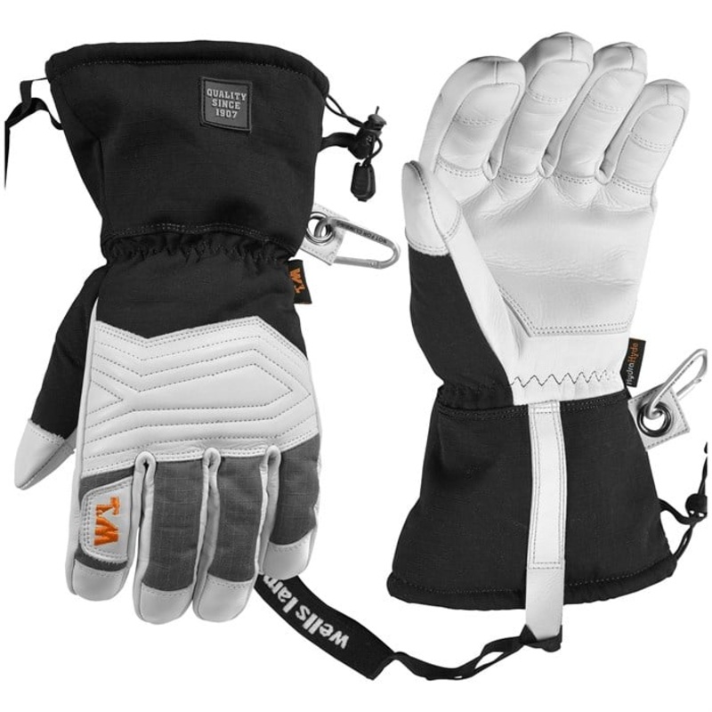 Wells Lamont Basecamp Gloves|Black/White|S|M|L