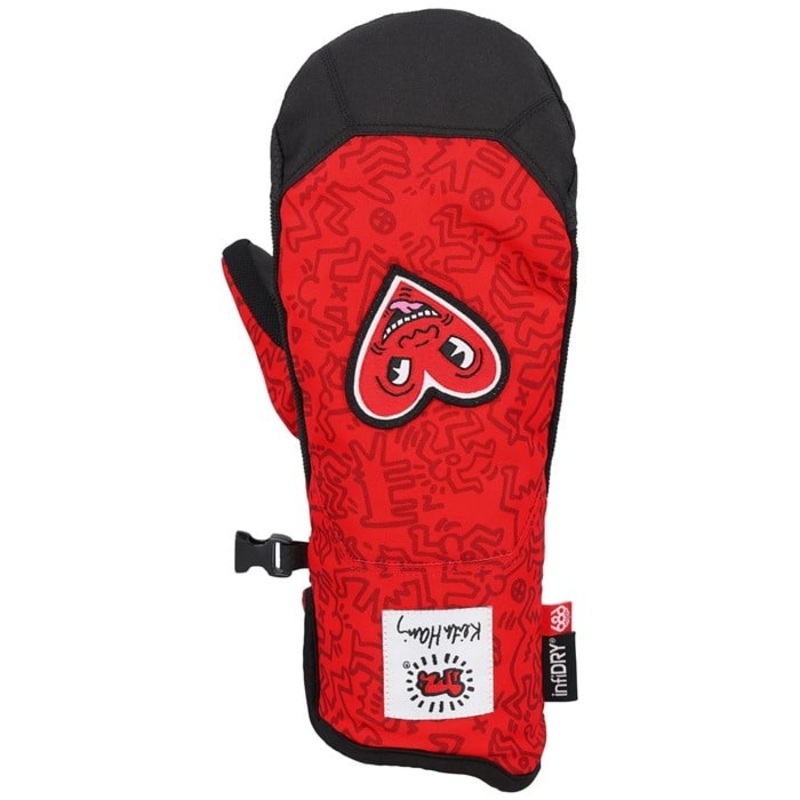 686 Revel Mittens – Women’s|Badtz Maru Black|Black|Hello Kitty/Seaglass Bandana|Keith Haring Red|My Melody Pink|S|M|L