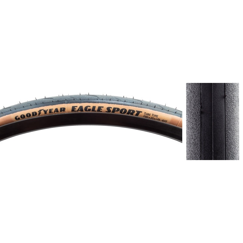 Eagle Sport Tube Type Tire 700 x 25c Tan