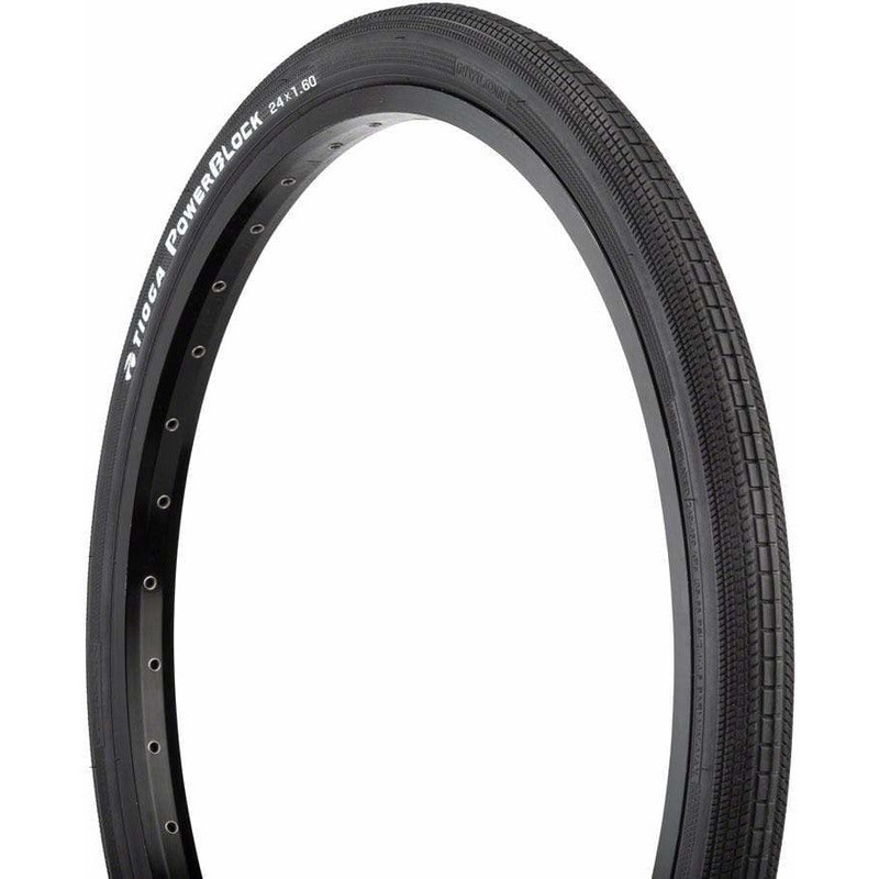 Tioga PowerBlock Tire – 24 x 1.6, Clincher, Wire, 60tpi