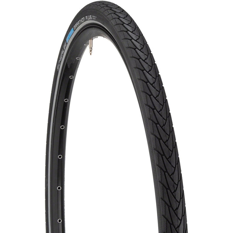 Marathon Plus Touring-Hybrid Bike Tire – 700 x 32, Clincher, Wire, Black/Reflective, Performance Line