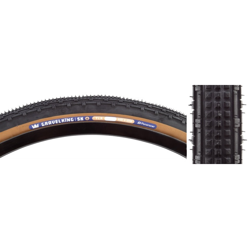 GravelKing SK Plus Tire – 29 x 2.10 Tubeless Folding Black/Brown