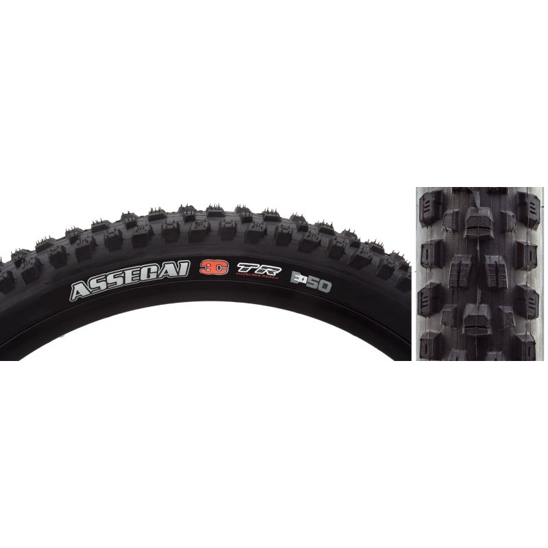 Assegai Tire – 29 x 2.5 Tubeless Folding BLK 3C MaxxGrip DH Wide Trail E-50