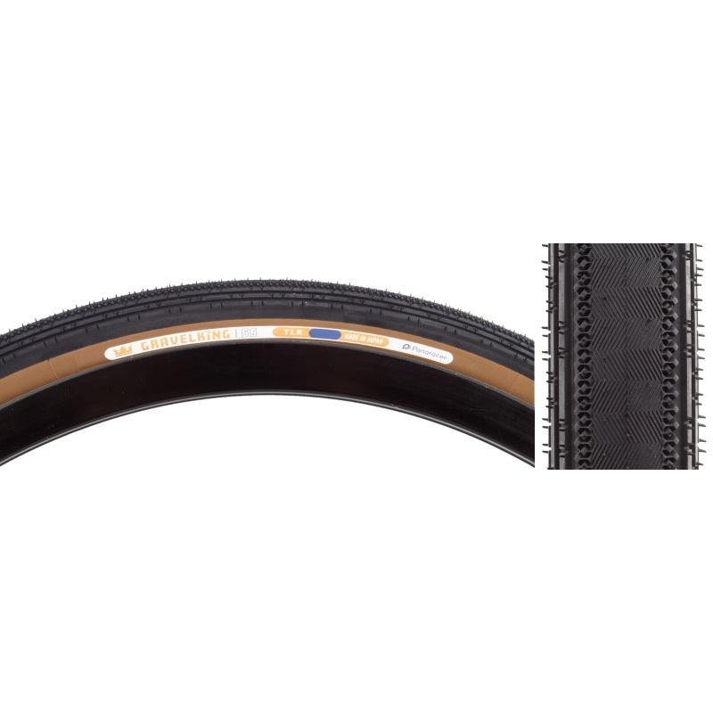 GravelKing SS Tire – 700 x 30 Tubeless Folding Black/Brown