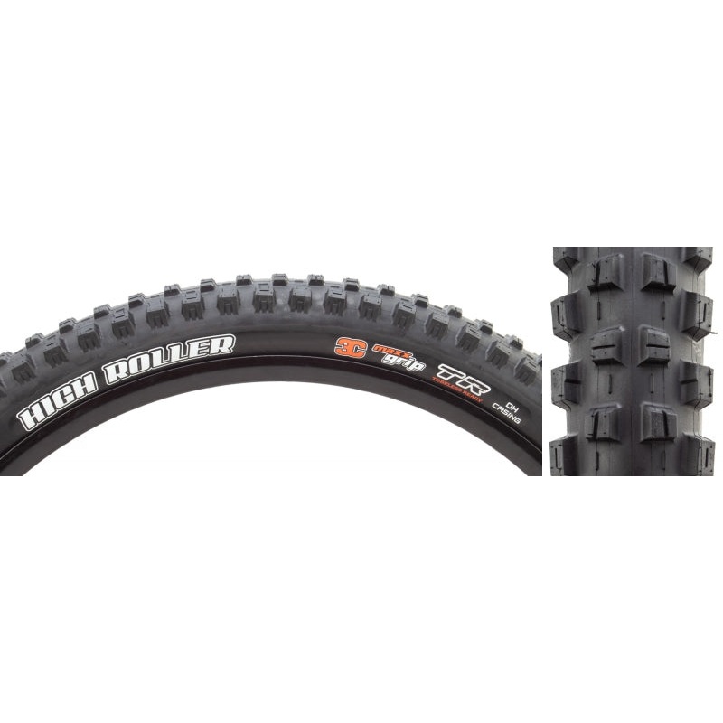 High Roller III Tire – 29 x 2.4 Tubeless Folding Black 3C MaxxGrip DH