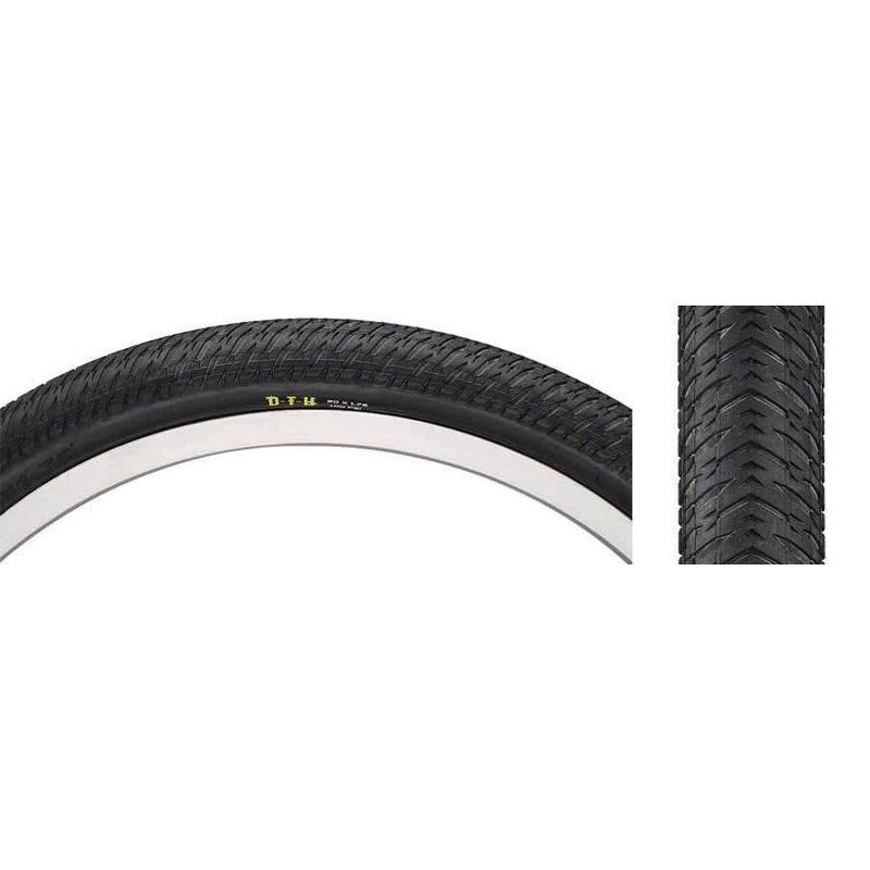 DTH Bike Tire: 20 x 1-3/8, Wire, 120tpi, Dual Compound, SilkWorm