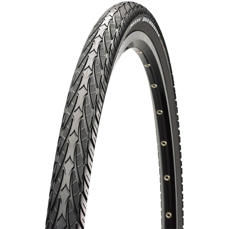 Overdrive Excel Touring-Hybrid Bike Tire – 700 x 40, Clincher, Wire, Black, SilkShield