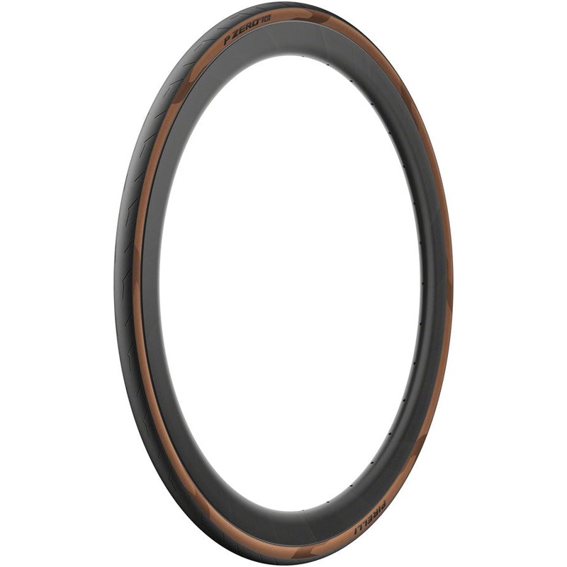 P ZERO Race TLR Road Bike Tire – 700 x 26, Tubeless, Classic Tan