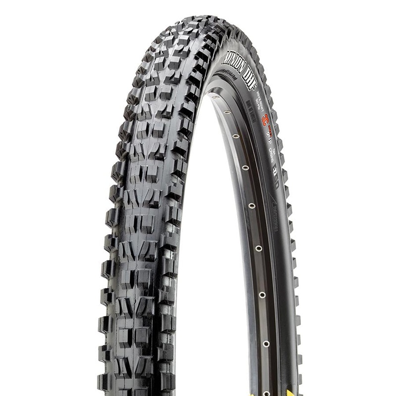 Minion DHF Mountain Tire 27.5×2.50 Folding Tubeless Ready MaxxGrip DH E50 Wide Trail 60x2TPI Black